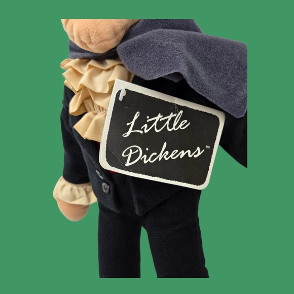 Vintage Little Dickens Mr. Scrooge Plush 1989 A Christmas Carol NWT NOS Carousel - Picture 6 of 9